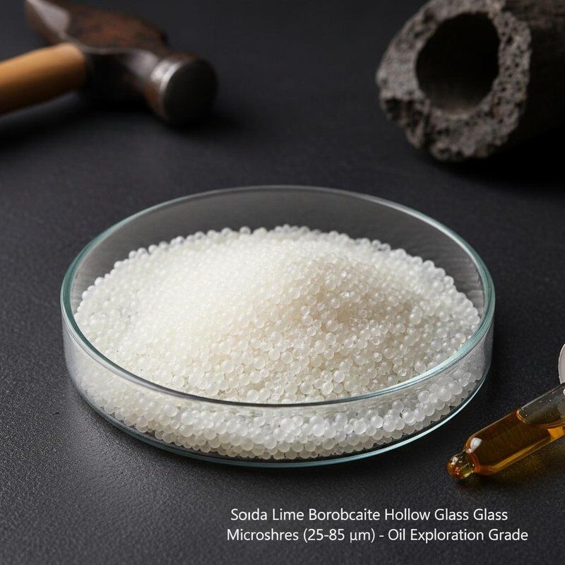 โซดา ไลม์ โบโรซิลิเคท กล่องขุมไมโครสเฟียร์ขนาด 25-85 ไมครอน สําหรับพื้นที่การสํารวจน้ํามัน