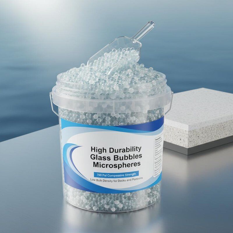 ฟองแก้วไมโครสเฟียร์ความทนทานสูงพร้อมกำลังอัด 750 Psi และความหนาแน่นต่ำสำหรับท่าเรือและแพ